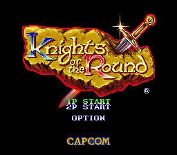 Knights of the Round Title Screen
